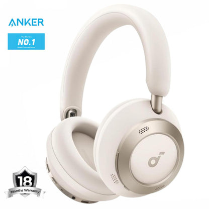 Anker Soundcore Space One Pro, FlexiCurve Over-Ear Headphone, Adaptive Active Noise Cancelling Headphones Driven by 6 Mics, 60H Lossless Audio, Ultra-Fast Charging, Hi-Res Wireless, Comfortable Fit - 18 Month Warranty
