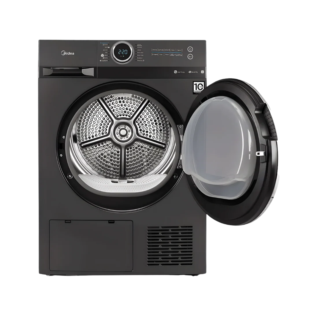 Midea Front Load Dryer - 10Kg - 14 Programs - Smart Control - Anti-Crease - (MD200H100WB/T)