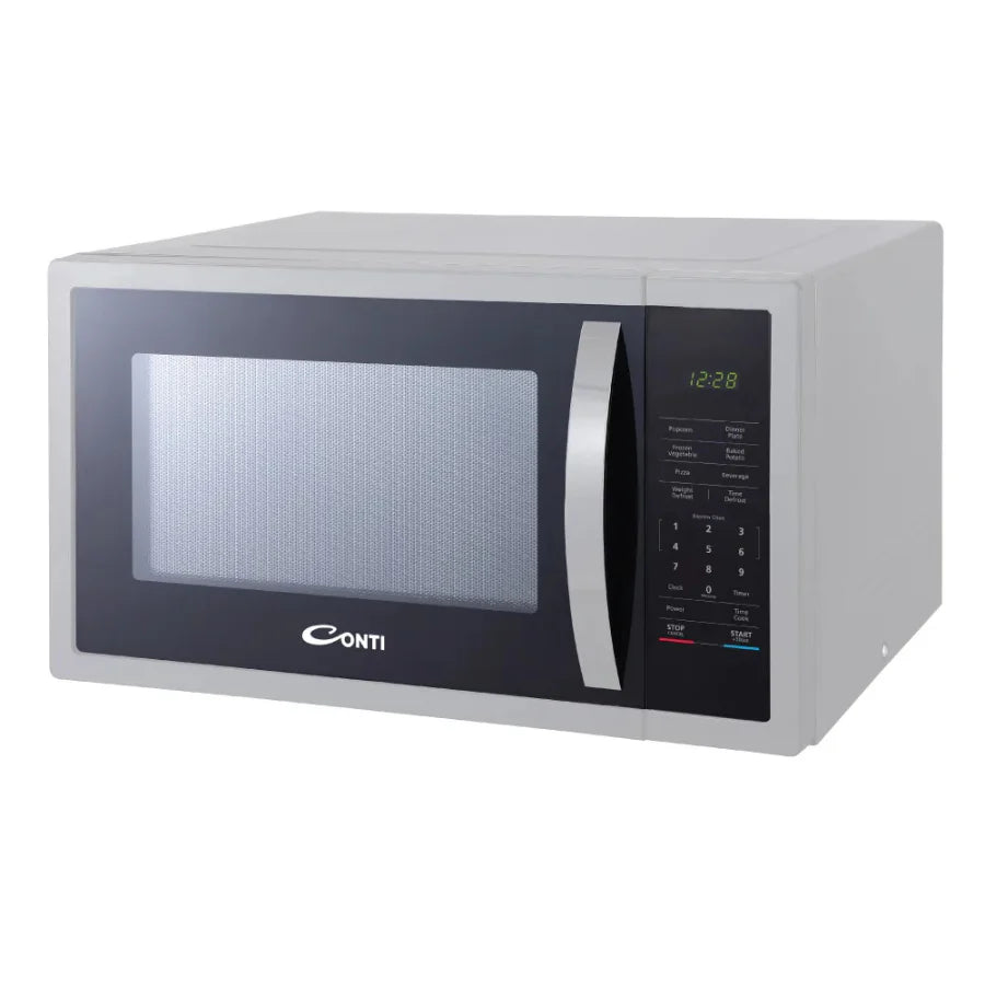 Conti Microwave 45L - MW5145-S, Sleek Silver Design, Digital LED Control, Extra Large Capacity, Multi-Auto Cook Programs, & Child Safety Lock