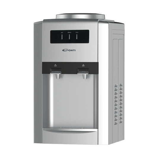 Conti Table Water Dispenser 2 Taps - Silver