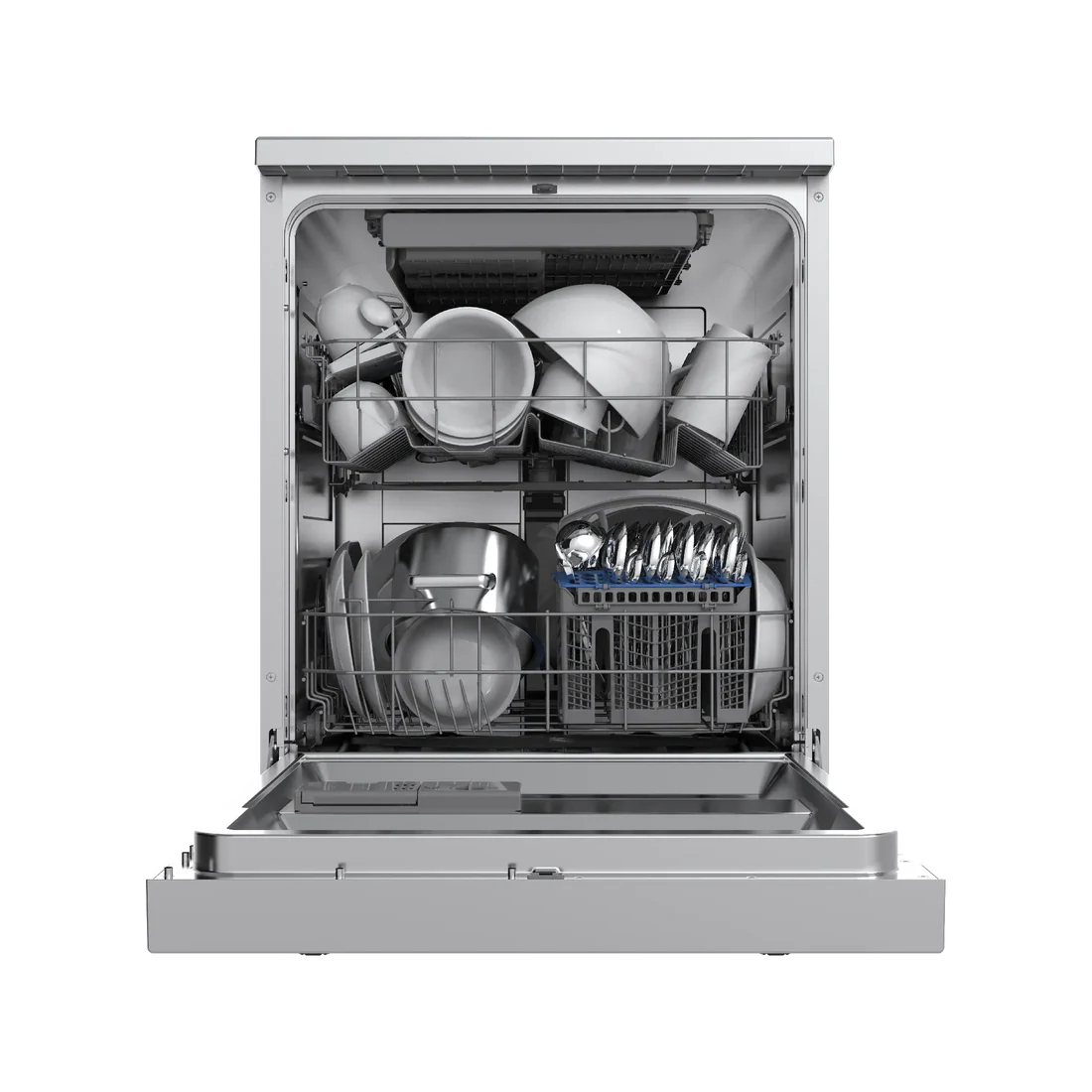 Midea Dishwasher 14 Sets - 5 Programs - 3 sprays - Stainless Steel - (WQP14-5201C(SS))