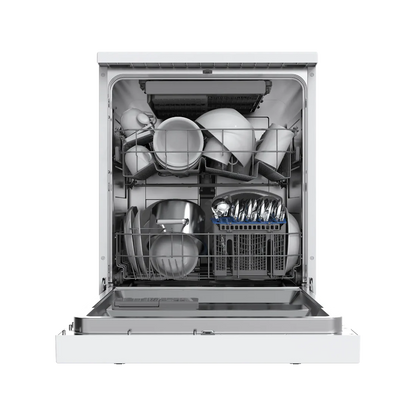 Midea Free Standing Dishwasher - 14 Place - 5 Programs - 3 sprays - White - (WQP14-5201C(W))