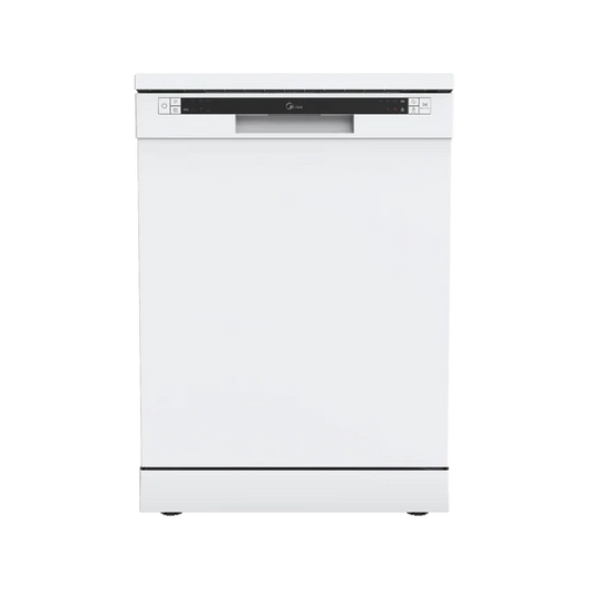Midea Free Standing Dishwasher - 14 Place - 5 Programs - 3 sprays - White - (WQP14-5201C(W))
