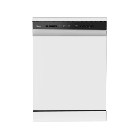 Midea Dish Washer - 14 Sets - 8 Programs - 3 baskets - White - (WQP14-W7633CW)