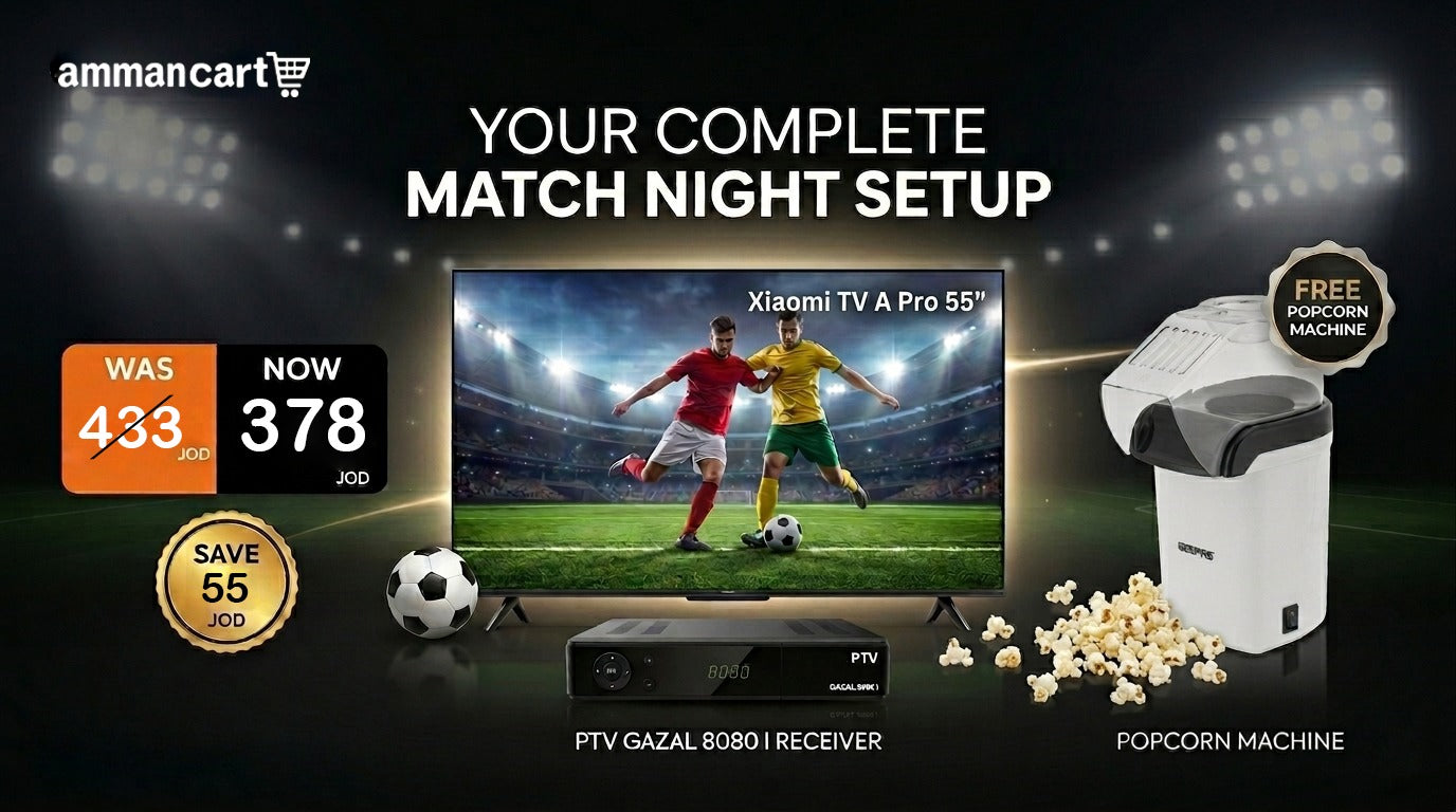 Xiaomi TV A Pro 55" 2026 & Gazal 8080 & Geepas Popcorn Maker 1200W