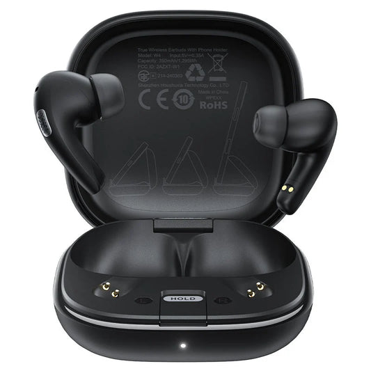 ACEFAST W4 TWS Earbuds with Built-in Phone Stand – Bluetooth 5.4 | ENC | 28H Battery | IPX4 | Fast Charging