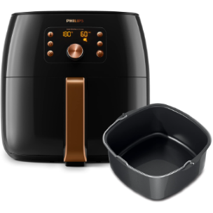 PHILIPS Air Fryer XXL Premium 7.3 Liter 2225 Watt - Black HD9863