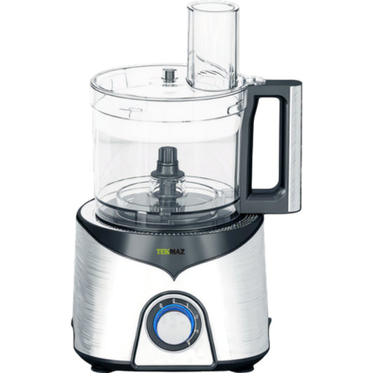 TEKMAZ Food Processor 9-in-1 – (2.5L, Stainless Steel)