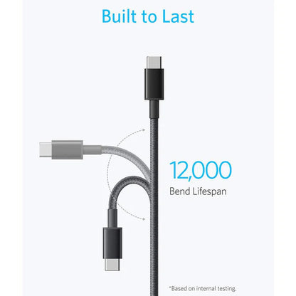Anker USB C Cable 60W Fast & Durable Charging - Black