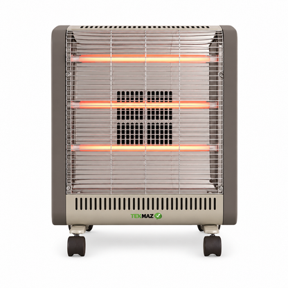 TEKMAZ Electric Heater –  (1800W, Silver)