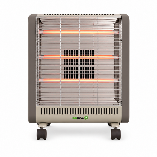 TEKMAZ Electric Heater –  (1800W, Silver)