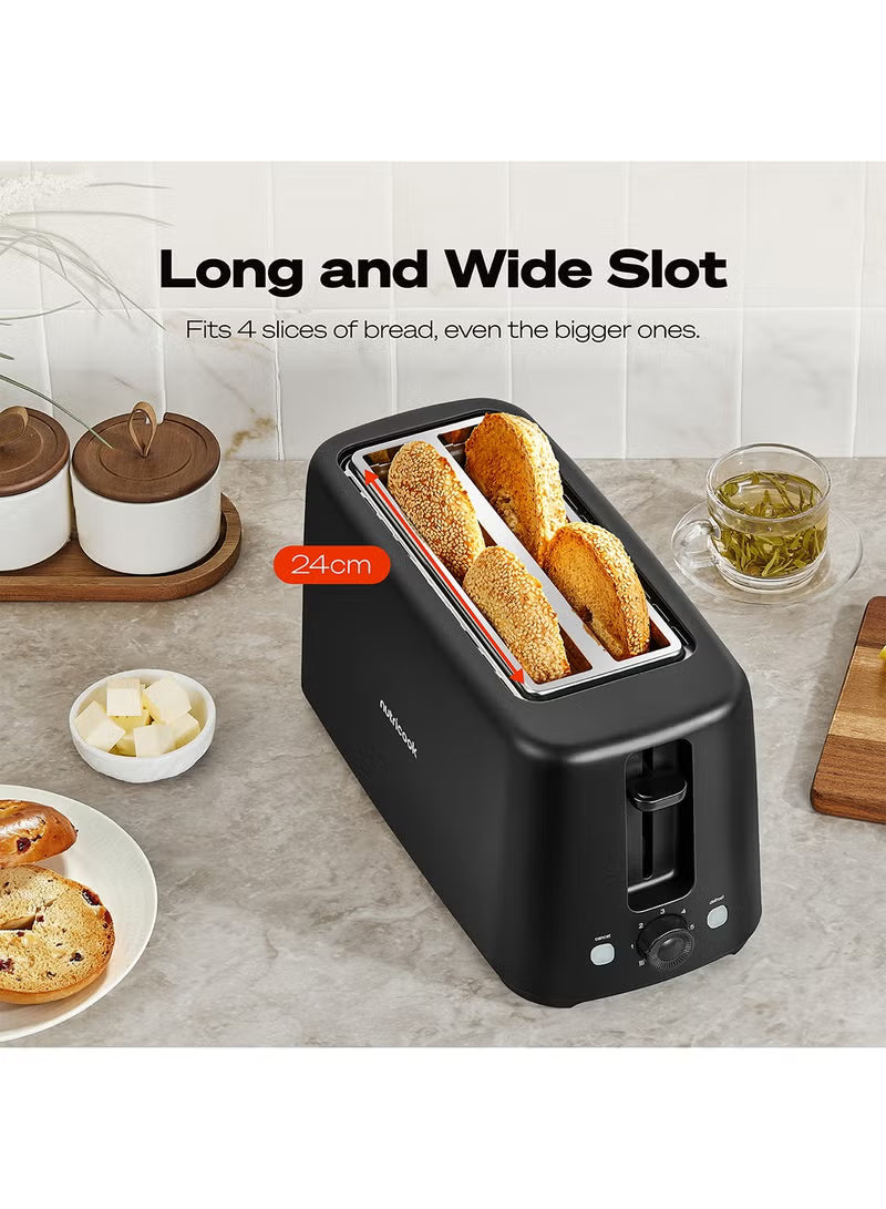 4-Slice Essentials Slim Toaster 1450 W TS240ME black