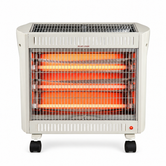 TEKMAZ Electric Heater – (2400W, Silver)