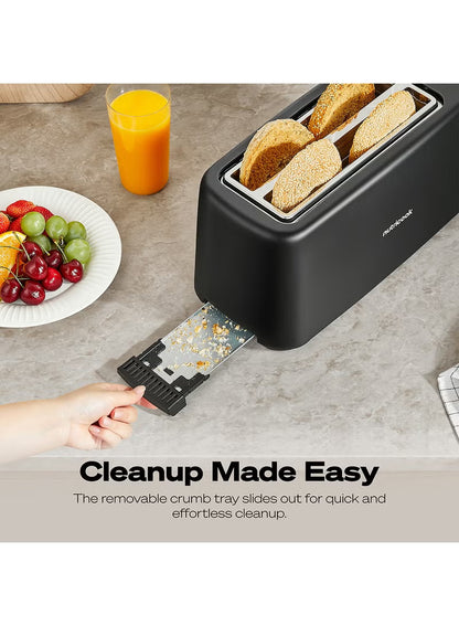 4-Slice Essentials Slim Toaster 1450 W TS240ME black