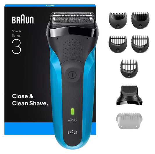 Braun Series 3 Foil Shaver - Rechargeable, Wet & Dry