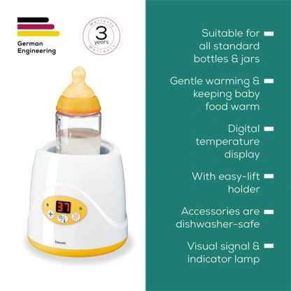 Beurer BY 52 Baby Bottle Warmer with LED Display & Safety