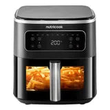 Nutricook - Max Pro With Top And Bottom Heating Air Fryer - Black - 8 L