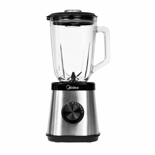 Midea Blender - 1.5L Glass Jar, Stainless Steel - (MJ-BL1010W)