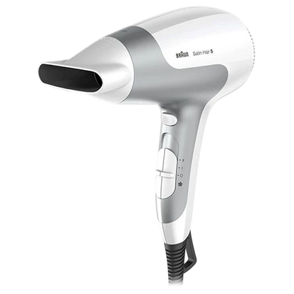 Braun Satin Hair 5 HD585 Power Perfection dryer 2500 Watts - White / Grey