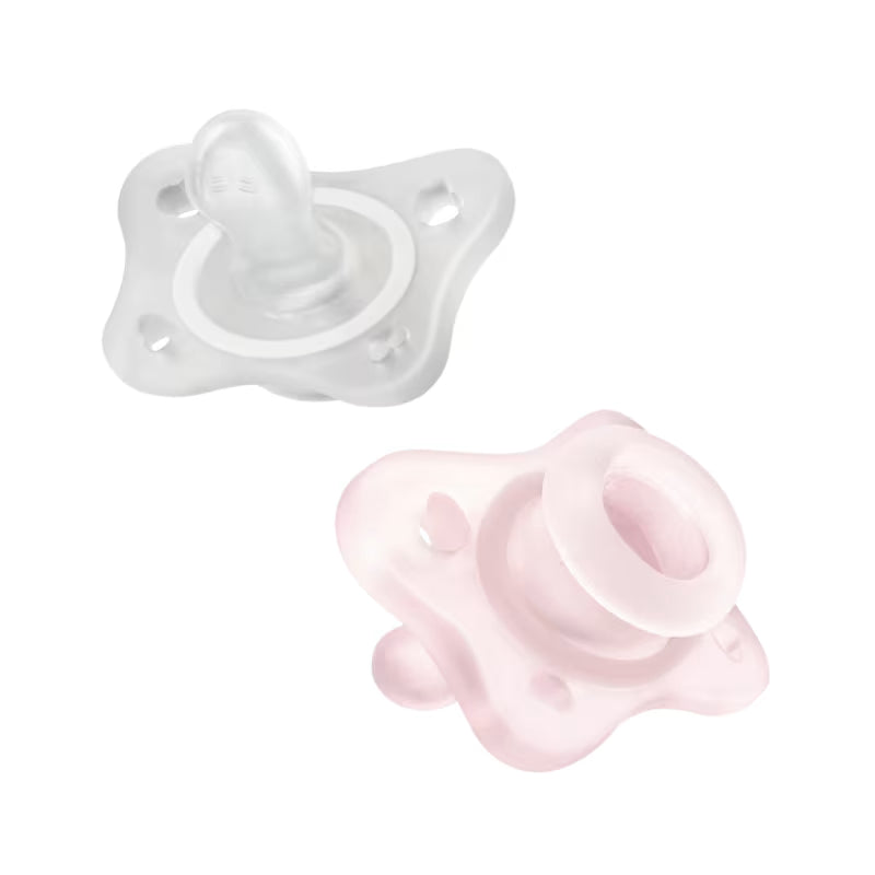 Chicco Physioforma Micro Silicone Pacifier - Months White and Pink 2 Units