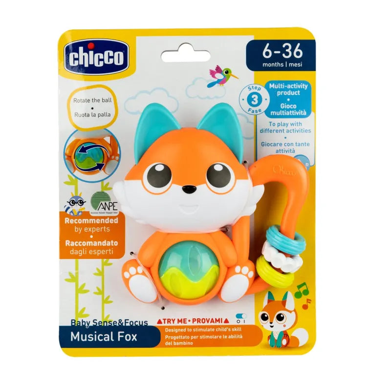 Chicco Toy Bs Musical Fox Rattle