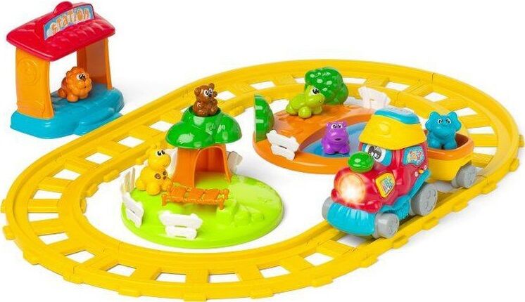 Chicco ABC Adventure Train Educational Toy, Motorized, 6 Animal Figures, 2 Languages