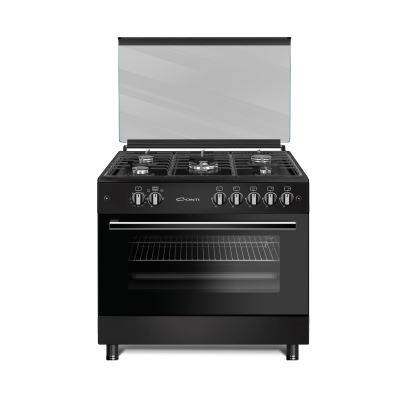 CONTI Gas Cooker 90cm 5 Burners - Black CGC 956 FE BK