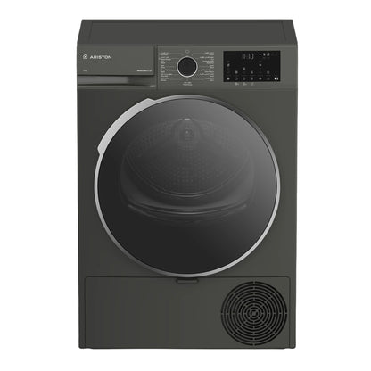 Ariston Dryer 9 kg 15 Programs Manhattan grey Heat Pump Steam cure A+++(-25%)