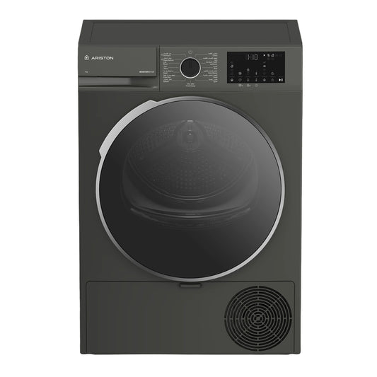 Ariston Dryer 9 kg 15 Programs Manhattan grey Heat Pump Steam cure A+++(-25%)
