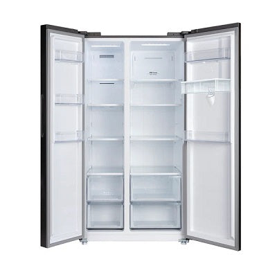 CHiQ Side by Side Refrigerator 525 Liter A+ - Dark Inox CSS680NPIK5