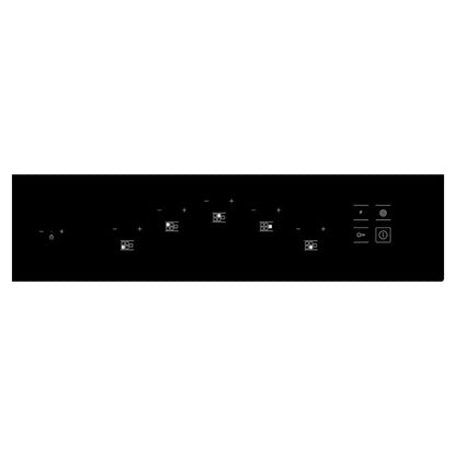Ariston HR9020B Electric Cooktop, 90cm Black Ceramic 5 Burners with Child Lock and Residual Heat Indicators, Stylish Kitchen Appliance
