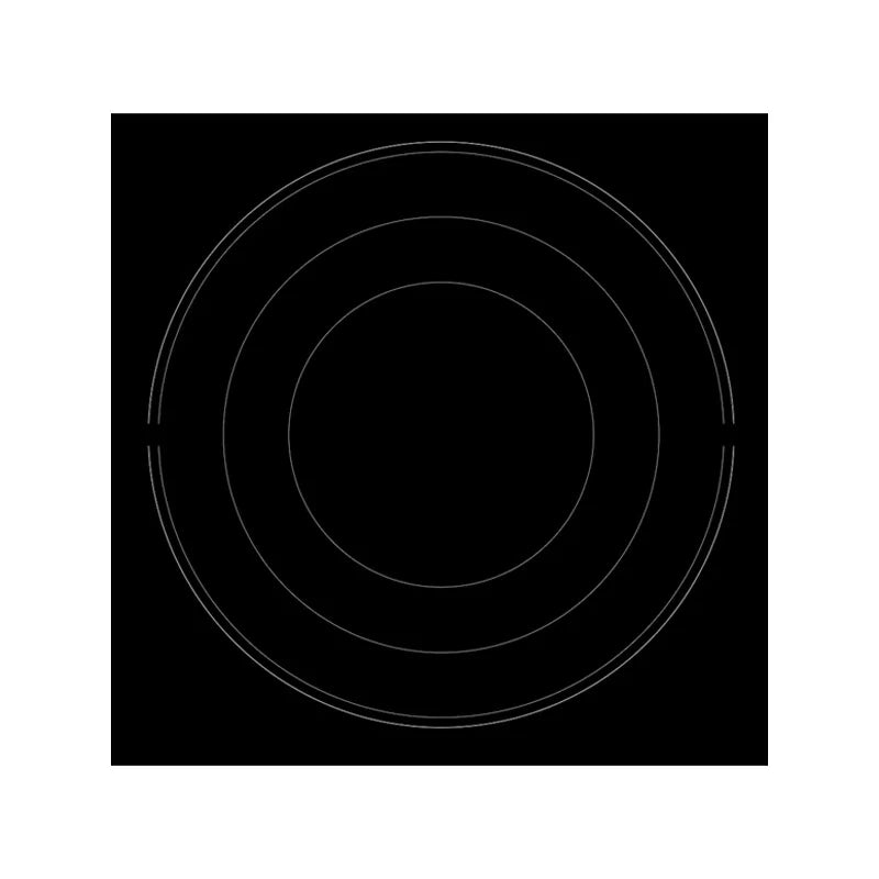 Ariston HR9020B Electric Cooktop, 90cm Black Ceramic 5 Burners with Child Lock and Residual Heat Indicators, Stylish Kitchen Appliance