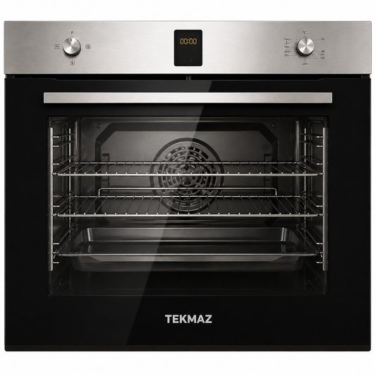 TEKMAZ Built-in Gas Oven – (90×60 cm, Stainless Steel)