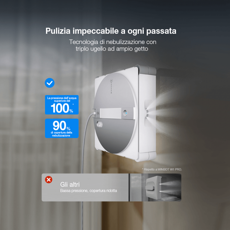 ECOVACS WINBOT W3 OMNI EU Automatic Window Cleaning Robot Smart Glass Cleaning