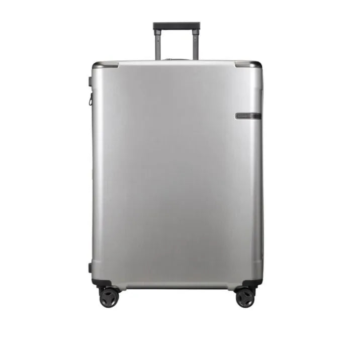 SAMSONITE EVOA Spinner 81cm Expandable – Brushed Silver Luggage