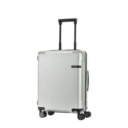 SAMSONITE EVOA Spinner 81cm Expandable – Brushed Silver Luggage