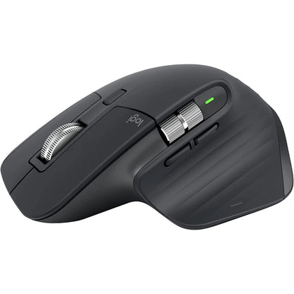 Logitech MX Master 3S Wireless Performance Mouse w/ Ultra-fast Scrolling Ergo 8K DPI Track on Glass Quiet Clicks USB-C - Graphite