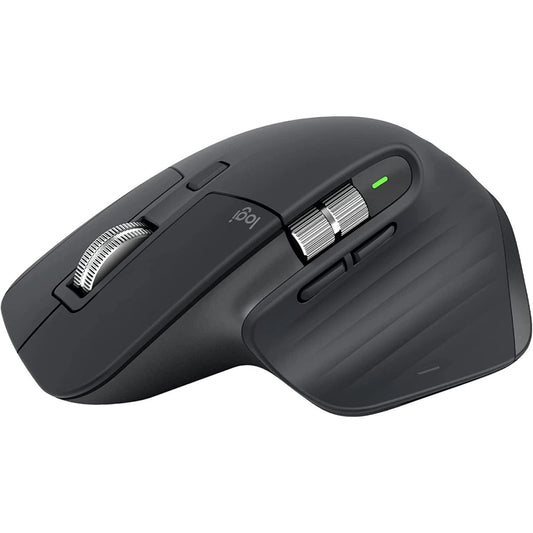 Logitech MX Master 3S Wireless Performance Mouse w/ Ultra-fast Scrolling Ergo 8K DPI Track on Glass Quiet Clicks USB-C - Graphite