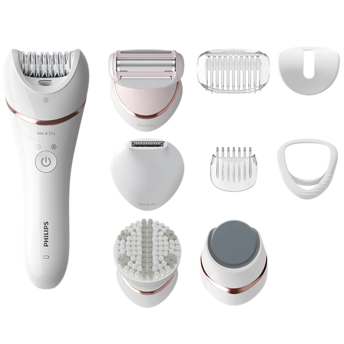 Philips Series 8000 Epilator, Wet And Dry Cordless Hair Removal And Skin Care System