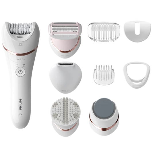 Philips Series 8000 Epilator, Wet And Dry Cordless Hair Removal And Skin Care System