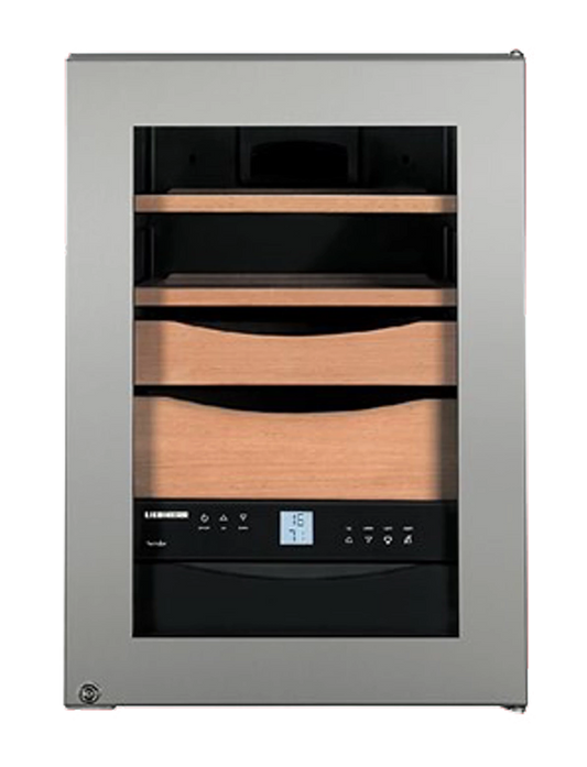 Liehberr 39L Cigar Humidor Refrigerator Stainless Steel with Temperature and Humidity Control