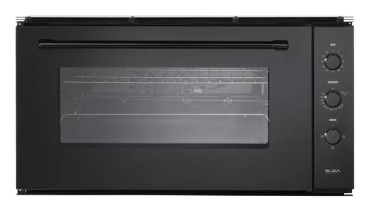 Elba Gas Oven Built-in 90 cm With 2 Fans Black