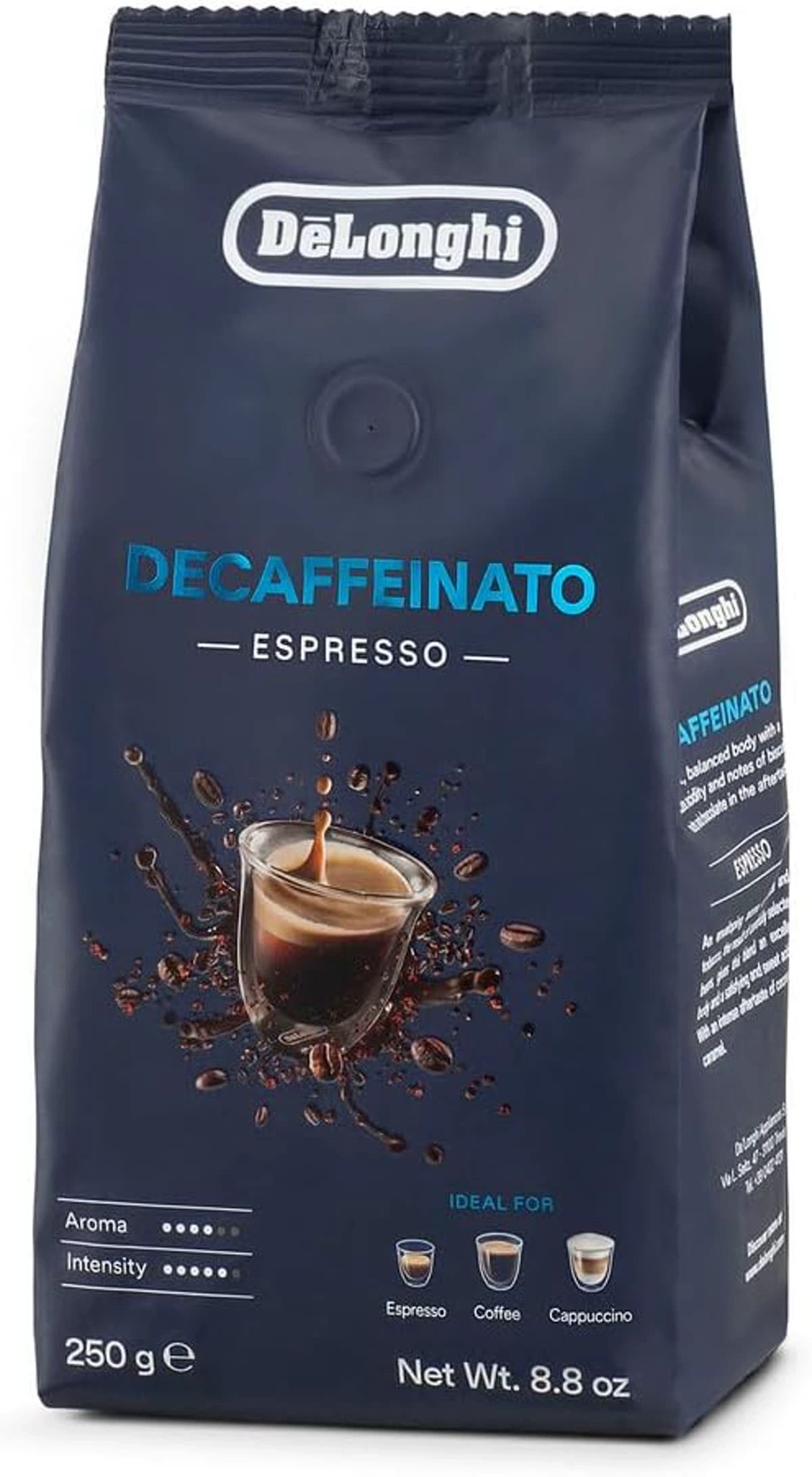 DeLonghi Decaffeinato Espresso Coffee Beans 250g