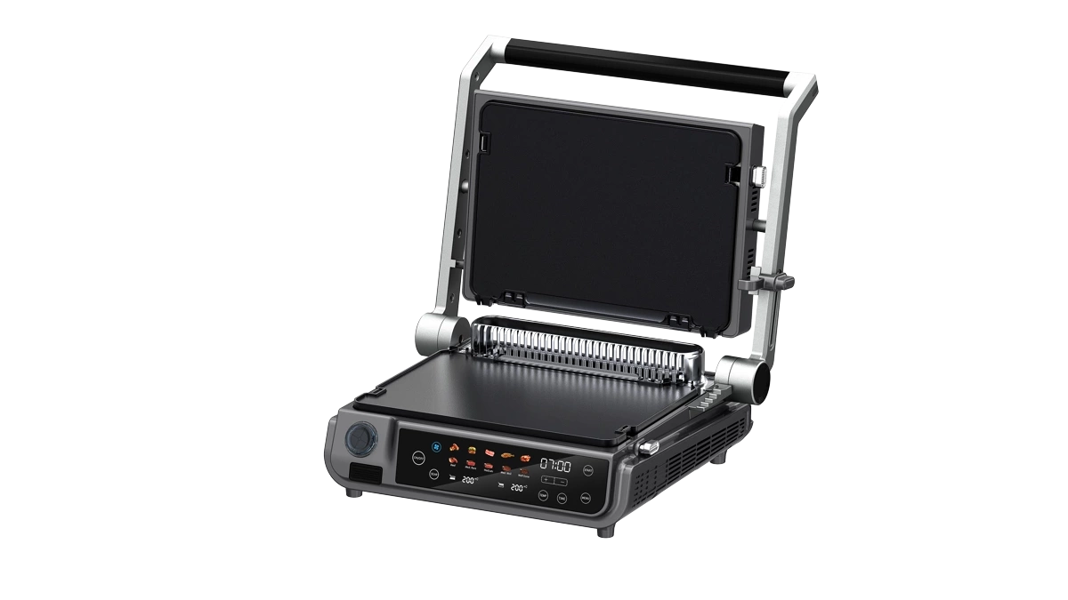 Sona Smokeless Contact grill 2000W 180° Flat Placement Digital display with a touchscreen