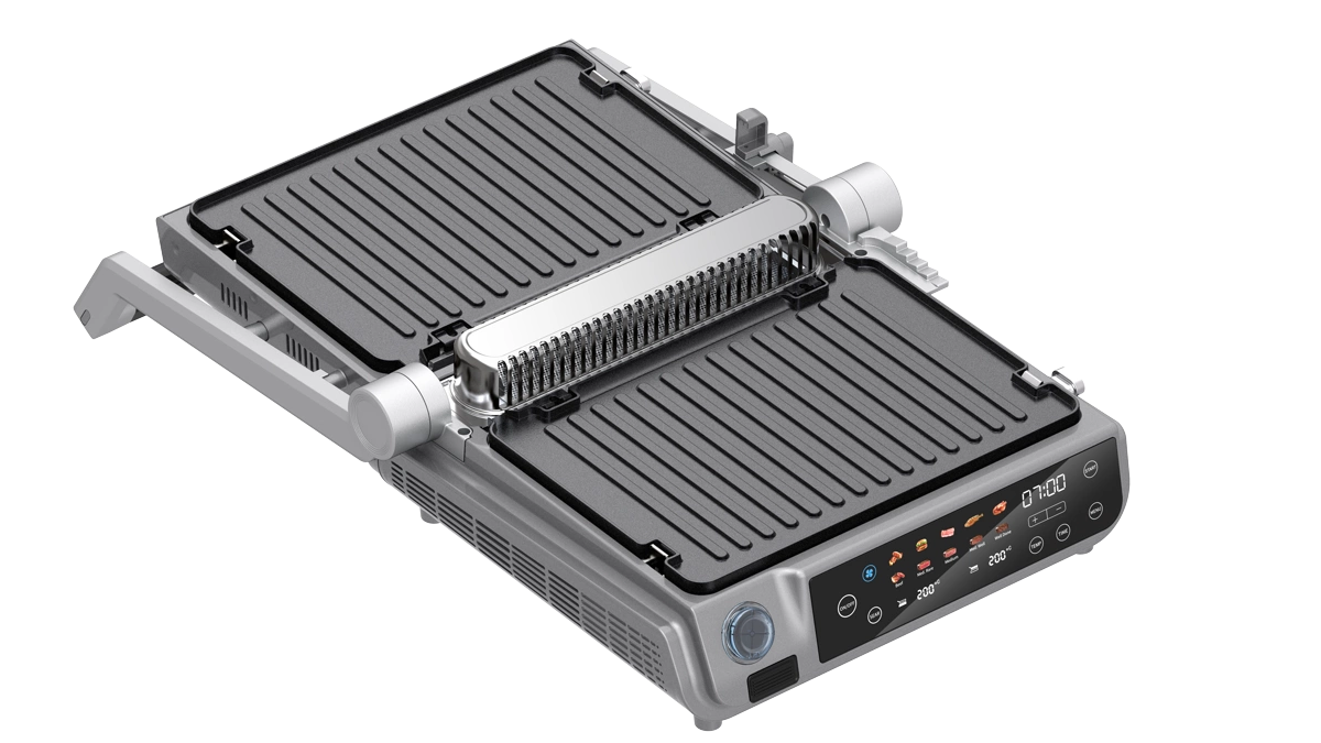 Sona Smokeless Contact grill 2000W 180° Flat Placement Digital display with a touchscreen