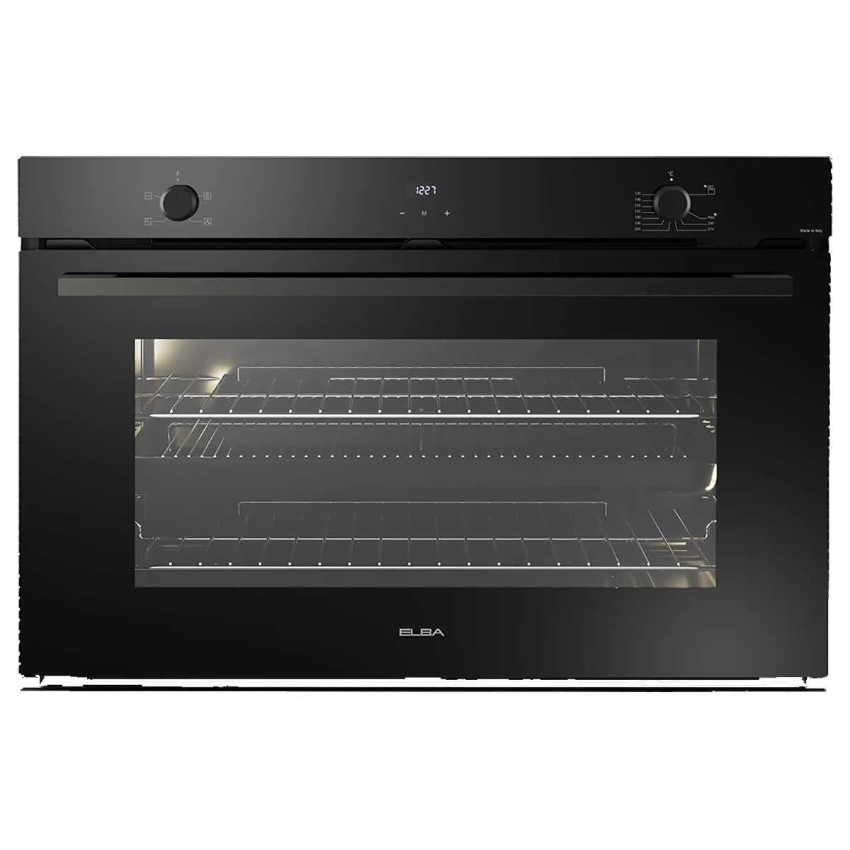 Elba Built-in Gas Oven Black 90 cm 8 Functions 106 L