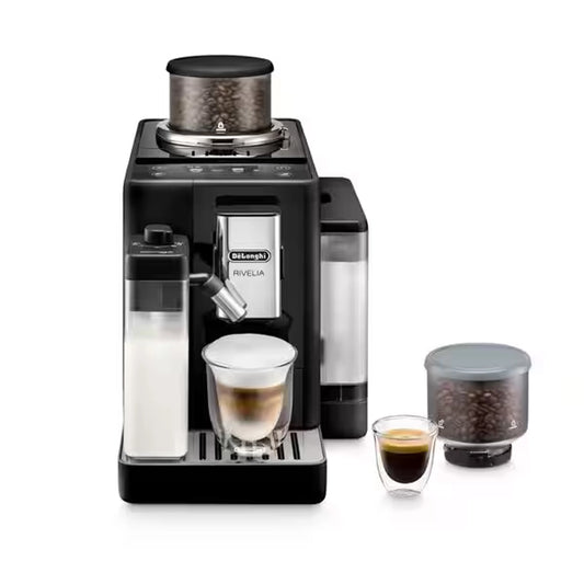Delonghi Espresso Maker Rivelia Onyx Black 19 Bar 1450 W Fully Automatic Coffee Maker