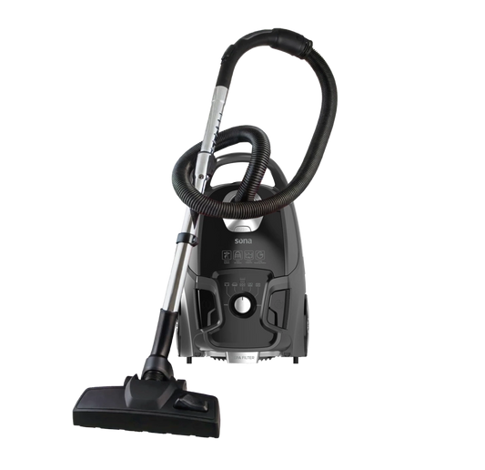 Sona Flat Vacuum Cleaner 2400W with Multiple Speeds Air Blower and 6 Liter Capacity