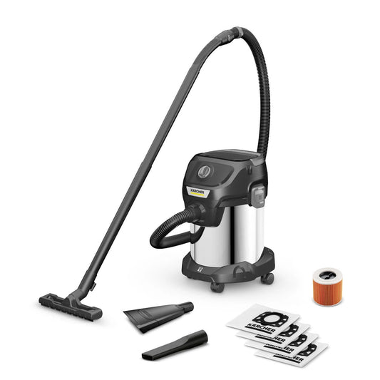 Karcher Wet And Dry Vacuum Cleaner 1000W 17L With Blowing Function stainless steel