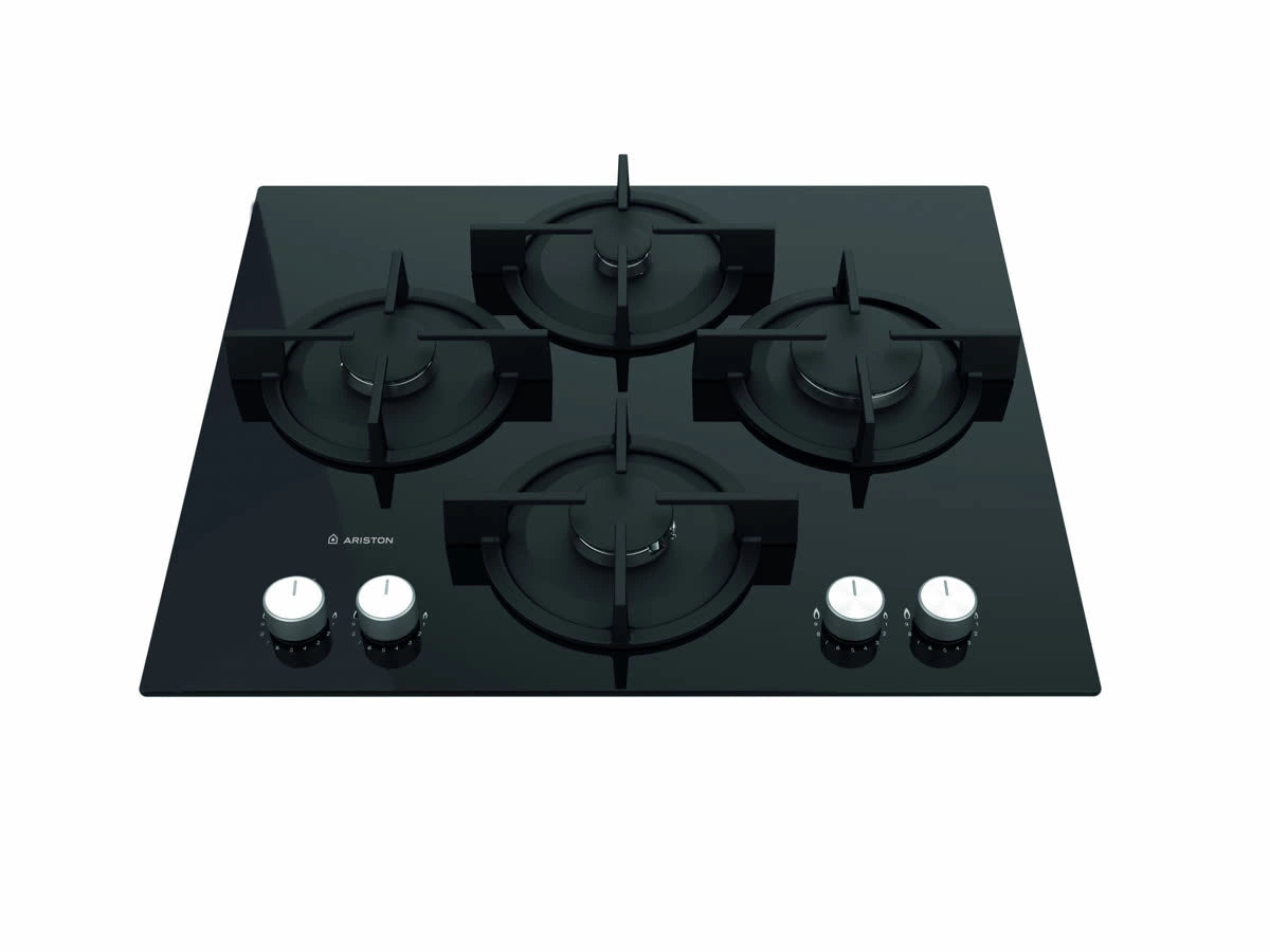 Ariston AGS 61S/BK Built-In 4 Gas Burner Hob